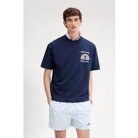 Ellesse Men's Club Di Corsa Tee in Navy | Size: Large