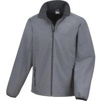 Result Core Men's Printable Soft Shell Jacket in Grey | Size: 4XL