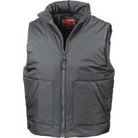 Result Men's Fleece Lined Gilet in Dark Grey | Size: XL