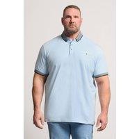 BadRhino Men's Chambray Pocket Polo Shirt in Light Blue | Size: 4XL