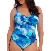 Fantasie Women's Saunton Sands Twist Front Swimsuit in Blue | Size: 34DD