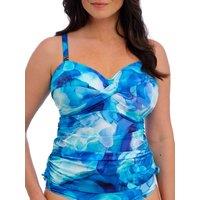 Fantasie Women's Saunton Sands Twist Front Tankini Top in Blue | Size: 36F