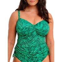 Fantasie Women's Punta Mita Twist Front Tankini Top in Green | Size: 38D