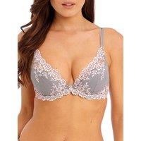 Wacoal Women's Embrace Lace Plunge Underwire Bra in Grey | Size: 34C