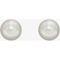 T.H.Baker Women's 9ct Yellow Gold 7mm Freshwater Pearl Round Stud Earrings GE2373W in White