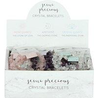 KDMD Women's Set of 36 Crystal Bracelets in Display Box in Pink