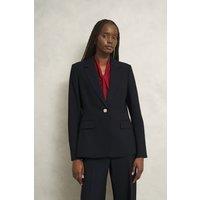 Hobbs London Women's Heidi Tailored Single Breast Blazer in Black | Size: 8