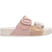 Melissa Shoes Women's Cozy Slide Sandal in Beige | Size: 6