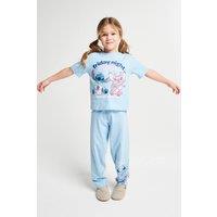 Brand Threads Lilo & Stitch long leg Pyjama Set in Blue | Size: 10-11 Years