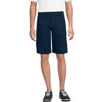Lands' End Men's Classic Fit Stretch Cargo Shorts in Dark Navy | Size: 42