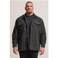 BadRhino Men's Button Down Shacket in Charcoal | Size: XL