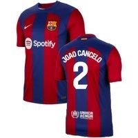 FC Barcelona Men's Mens 2023 - 2024 Home Shirt - Joao Cancelo 2 in Red | Size: 2XL
