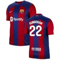 FC Barcelona Men's Mens 2023 - 2024 Home Shirt - Gundogan 22 in Red | Size: 2XL