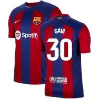 FC Barcelona Men's Mens 2023 - 2024 Home Shirt - Gavi 30 in Red | Size: 2XL