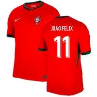 Portugal Men's Mens 2024 - 2025 Home Shirt - Joao Felix 11 in Red | Size: XL