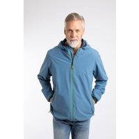 Weird Fish Men's Ferdinand Waterproof Packable Jacket in Mid Blue | Size: Small