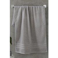 Catherine Lansfield 'Zero Twist' Cotton Bath Sheet Pair in Silver