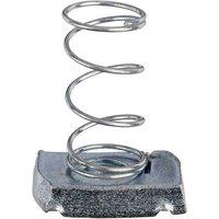 Unifix Long Spring Channel Nuts BZP M12 ZZJ10058 in Silver