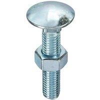 Unifix Grade 4.8 Cup Square Hex Bolts & Nuts M6 x 25 in Silver