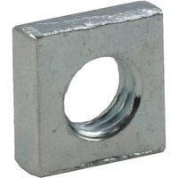 Unifix Square Pressed Nuts DIN 562 BZP M4 x 0.70 in Silver