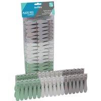 JVL Pack of 36 Plastic Pegs