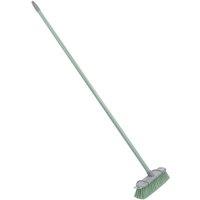 JVL Angled Sweeping Brush Hard Bristles-Green in Green