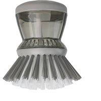 JVL Soap Dispenser Scrubbing Brush in Grey