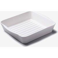WM Bartleet & Sons Porcelain Square Roasting Dish 28cm in White