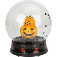 VFM e-Store Halloween Globe Decoration Light up Trinket 21cm x 17cm X 1 in Black | Size: 21 cm x 17 cm