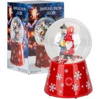 VFM e-Store Christmas Snow Globe Light Up Blower 18cm x 12cm Gonk X 1 in Red | Size: 18 cm x 12 cm