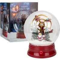 VFM e-Store Christmas Snow Globe Light Up Blower 31cm x 25cm Ferris Wheel X 1 in Red | Size: 31 cm x 25 cm