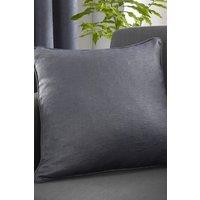 Fusion 'Strata' Luxe Velvet Filled Cushion in Charcoal | Size: 43 cm x 43 cm