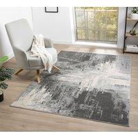 Desire Rugs Obsidian Modern Low Pile Area Rug - Craft Abstract Design in Grey | Size: 120 cm x 170 cm