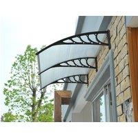 Gr8 Garden Door Canopy Porch Rain Protector Awning Lean-To Roof Shelter 80 X 240cm in Clear | Size: 80 X 240 cm