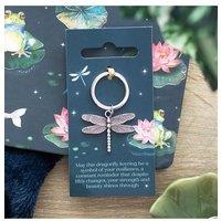KDMD Dragonfly Keyring in Silver