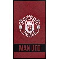 Manchester United FC Identity Beach Towel in Dark Red