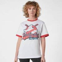 Ghostbusters Baseball Unisex T-Shirt Ringer - White/Red in White | Size: Large