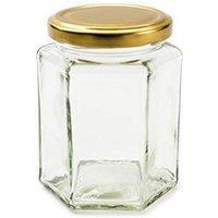 KDMD Jam Jar with Lid - 150ml Glass Container for Jams, Candles, Gifts in Clear