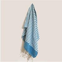 KDMD Sky Blue Cotton Pario Throw - Handcrafted Indian Beach Towel & Wrap
