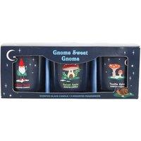 KDMD Gnome Sweet Gnome Candle Trio - Winter Scented Candles Gift Set in Dark Blue