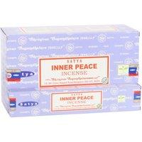 KDMD Satya Inner Peace Incense Sticks - 12 Pack for Relaxation & Harmony in Brown
