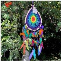 KDMD Bali Dream Catcher - Medium Multi Teardrop Wall Decor for Calm & Style