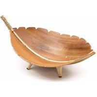 KDMD Handmade Coconut Leaf Large Fruit Bowl - Natural, , 23x31cm in Natural | Size: 23x31 cm