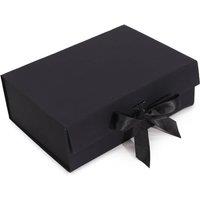 KDMD Large Black Flat Pack Gift Box - Easy Assembly, Perfect for Gifts