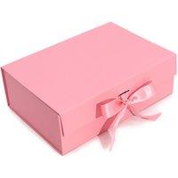 KDMD Large Pink Flat Pack Gift Box - Easy Assembly & Stylish Design in Light Pink