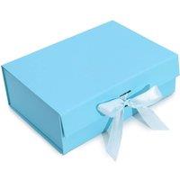 KDMD Flat Pack Gift Box - Large (28.2x20.2x9.2cm) - Baby Blue in Light Blue | Size: 28.2x20.2x9.2 cm