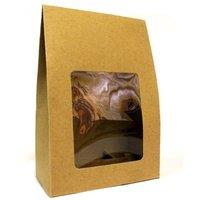 KDMD Large Flat Pack Gift Box 24x16x8cm for Jewelry & Gifts in Brown | Size: 24 x 16 x 8 cm