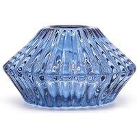 KDMD Royal Blue Flower Flip Candle & Tealight Holder - Elegant Table Decor