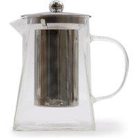 KDMD Tower Shape Glass Infuser Teapot 780ml - Clear, Elegant & Gift-Ready in Clear