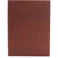 KDMD Large Dark Tan Daily Notebook - 100 Lined Pages, 20x15cm in Dark Brown | Size: 20x15 cm